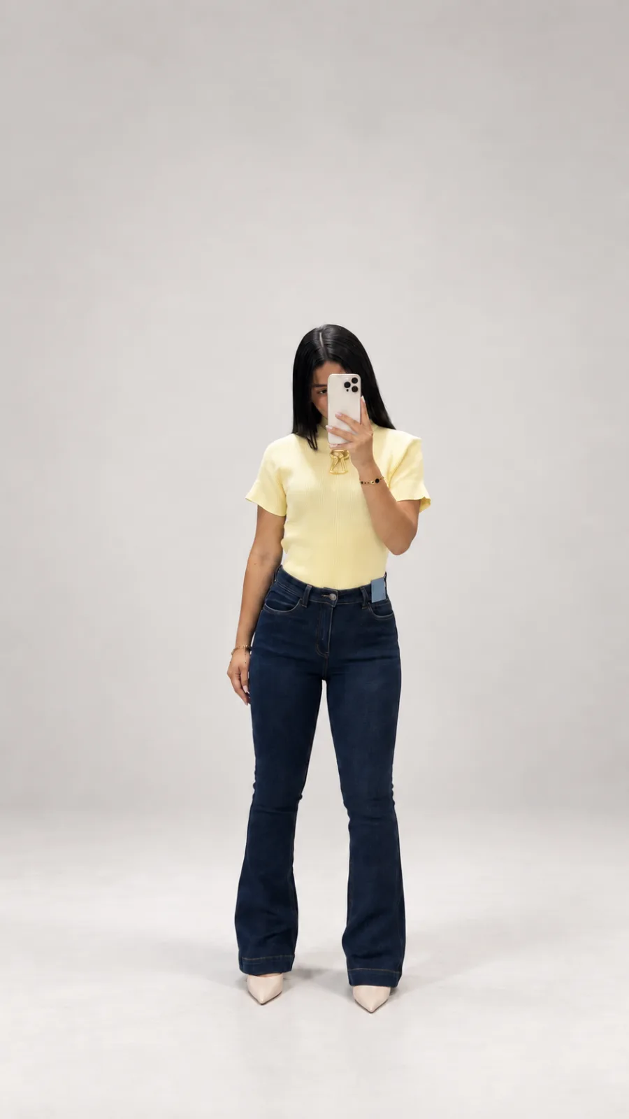 Salvaje jeans flare en azul oscuro