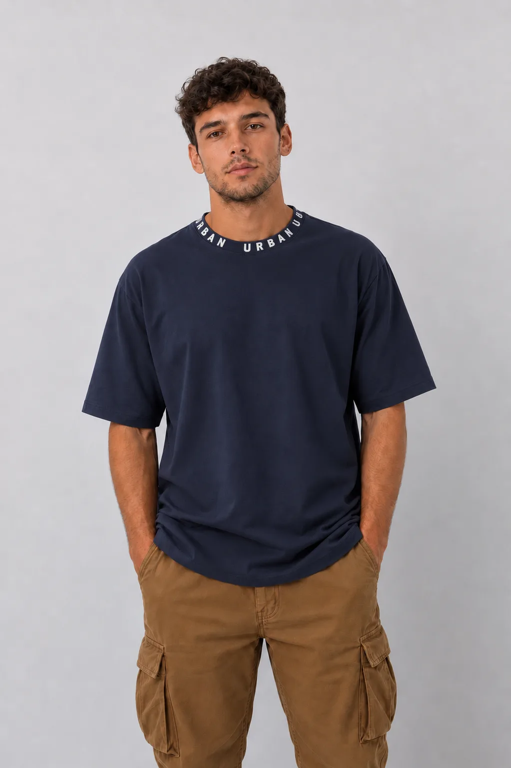 Camiseta oversize gráfica manga corta