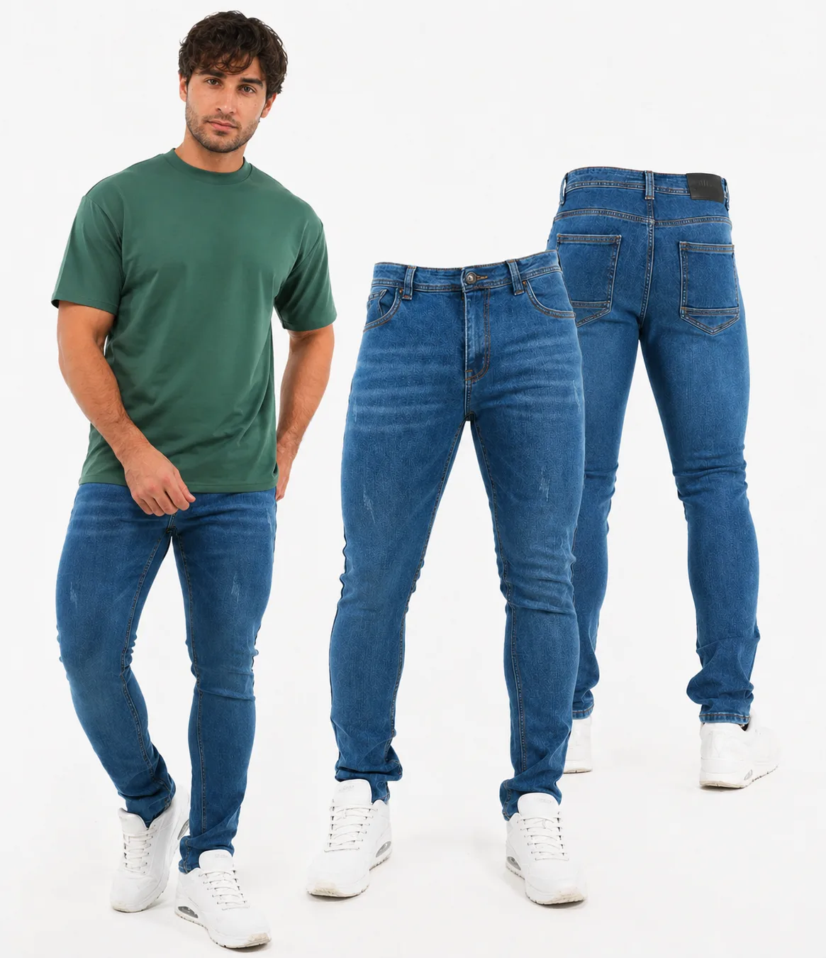 Jean slim fit stretch azul clásico