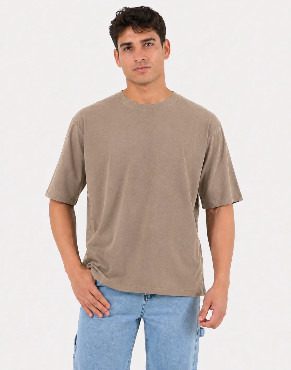 Camiseta básica oversize manga corta