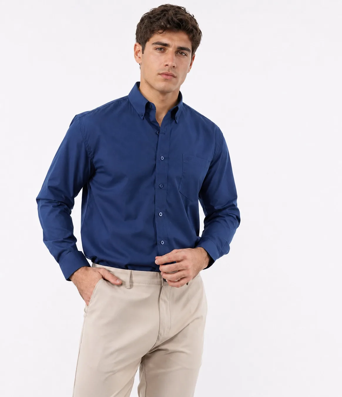 Camisa formal manga larga classic fit